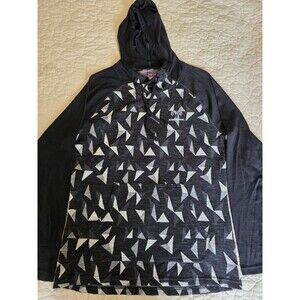Adeptwool Extra Fine Merino Wool Hooded Long Sleeve Top Womens XL